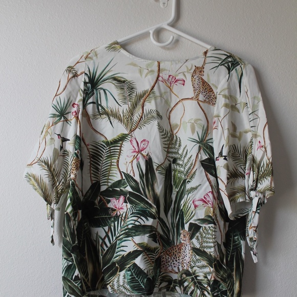 Tropical Print Blouse - Picture 1 of 5